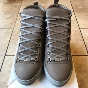 Balenciaga Arena Sneakers Size 13 Gray/ Tan